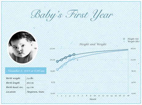 Baby's First Year Blue