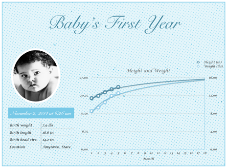 Baby's First Year Blue
