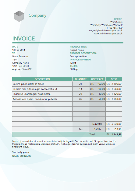 Invoice 003