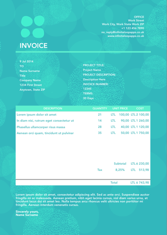 Invoice 010