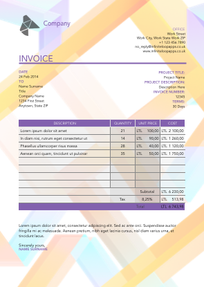 Invoice 012