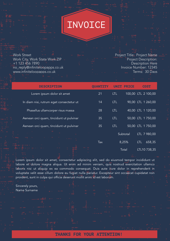Invoice 026