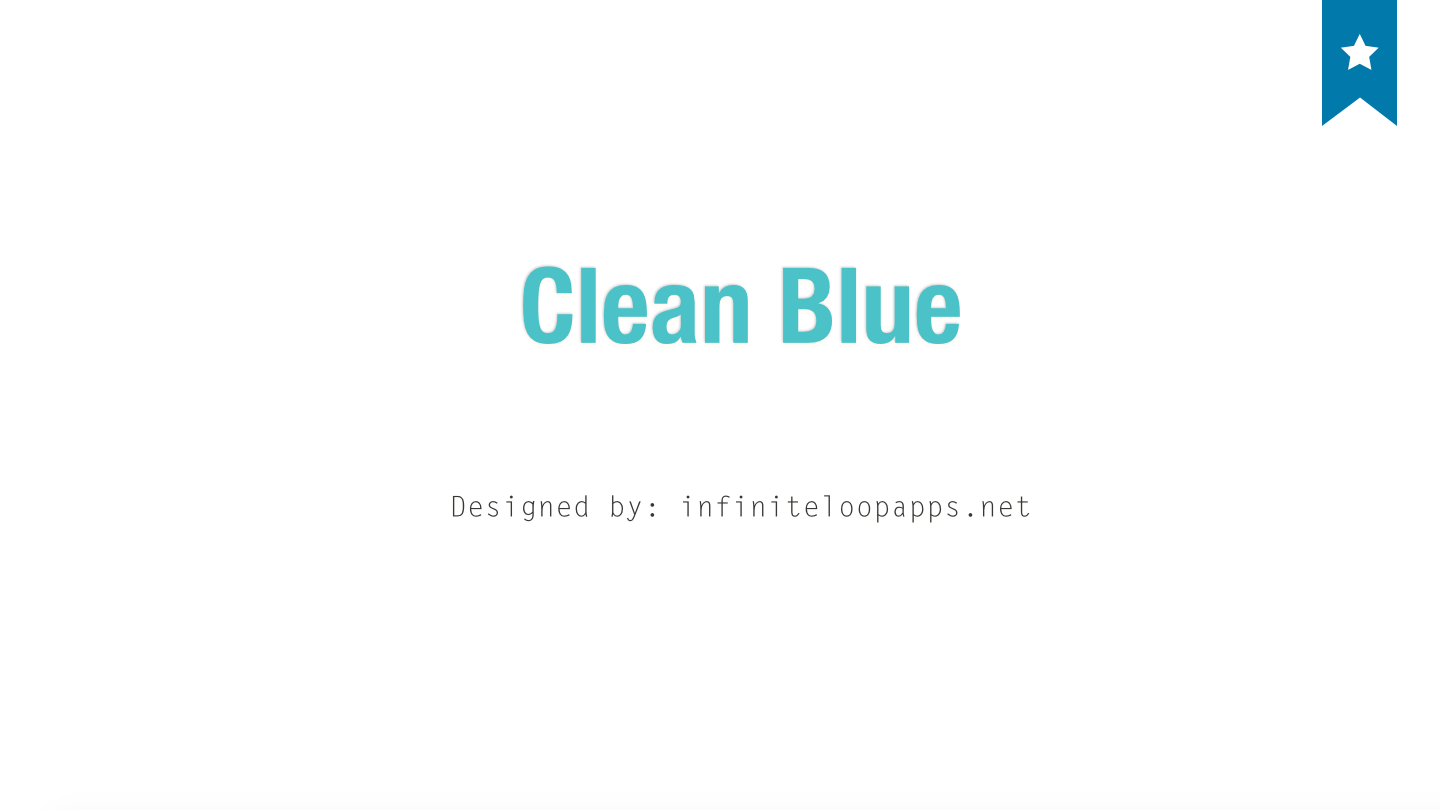 Clean Blue