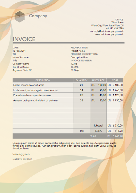 Invoice 005