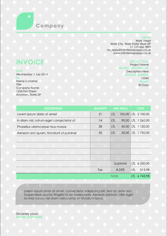 Invoice 009