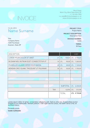 Invoice 013