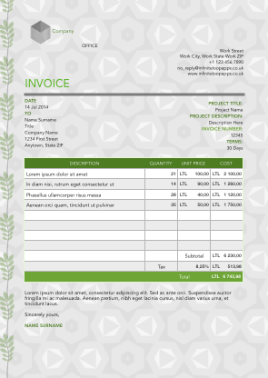 Invoice 014
