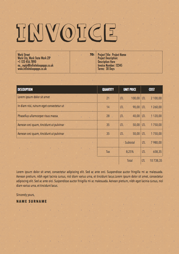 Invoice 017