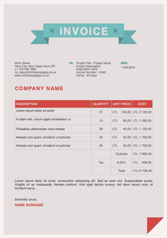 Invoice 019