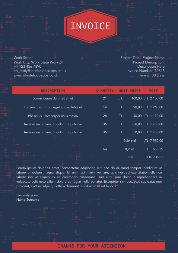 Invoice 026