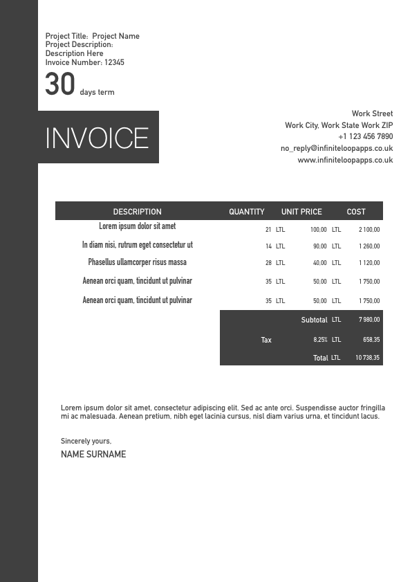 Invoice 027
